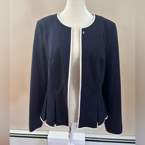 Tommy Hilfiger Navy Blue Peplum Blazer